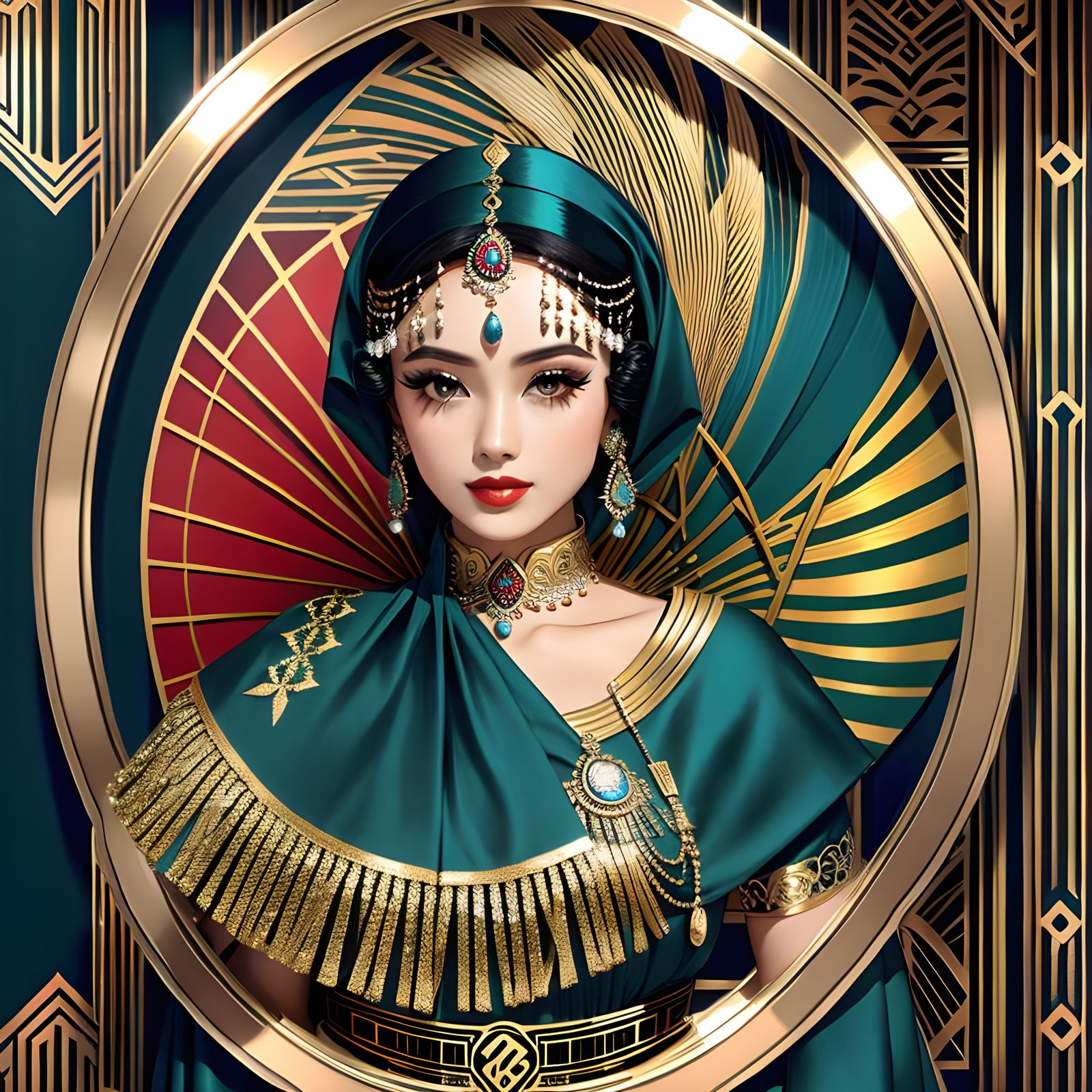 Colorful Art Deco Design in 4K