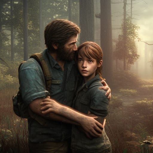 Touching Family Moment in Digital Matte Painting