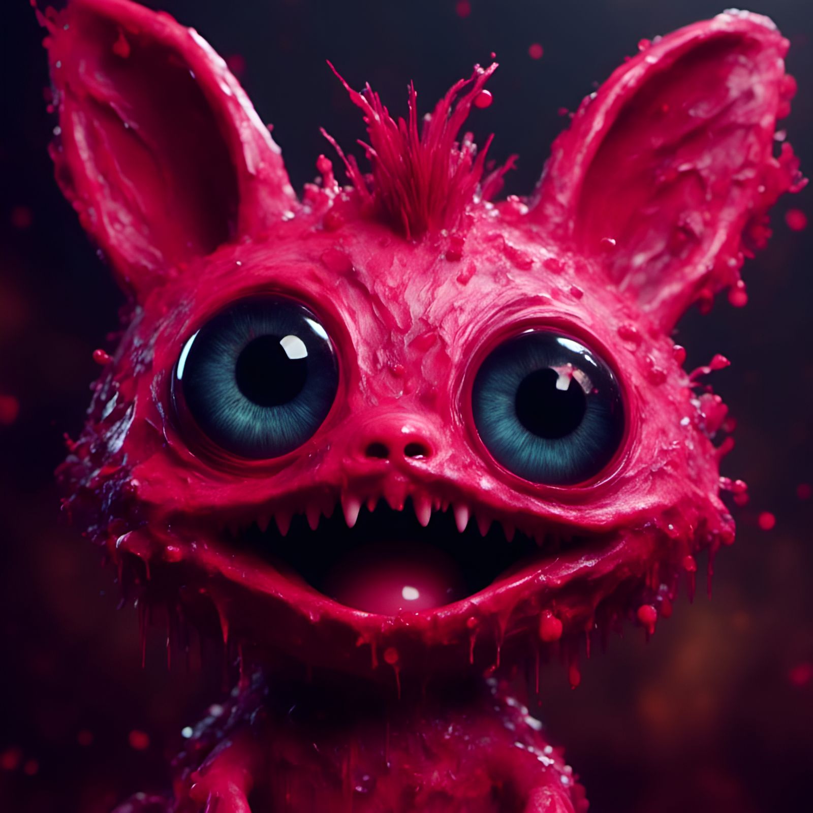 Macabre Meets Kyoot: A Happy, Big-Eyed Critter