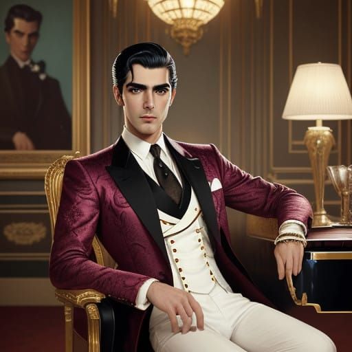 Tyrone Power in Vintage Glamour Style