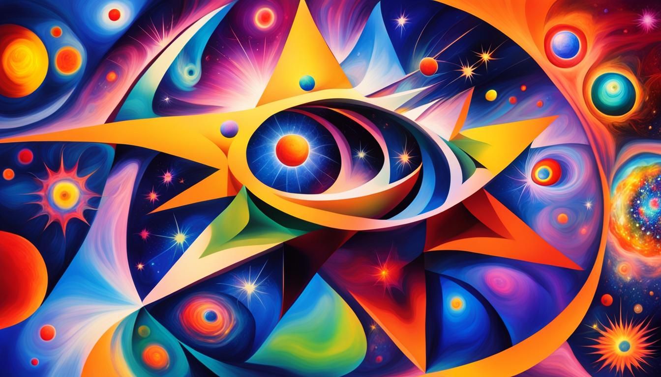 Cosmic Vortex in Vibrant Colors