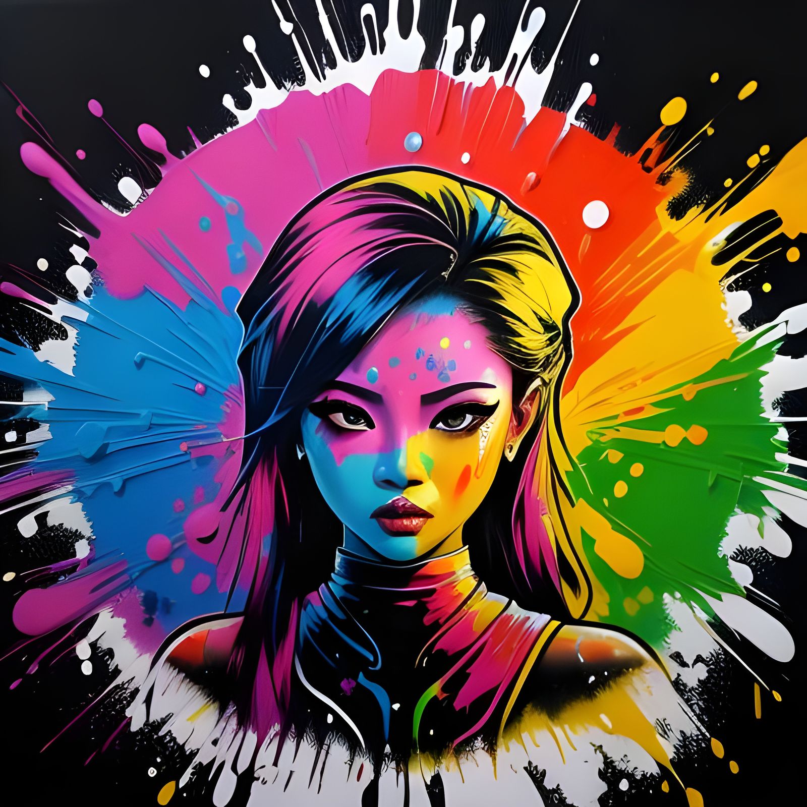 Thailand Graffiti Art in Spray Paint Style