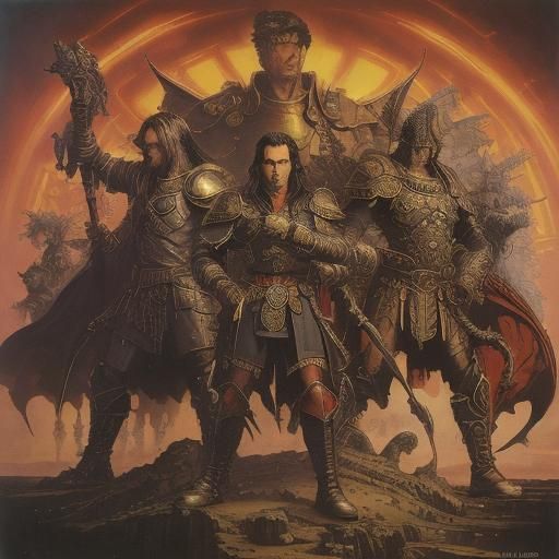 Fantasy Scene in Underground Comix Style