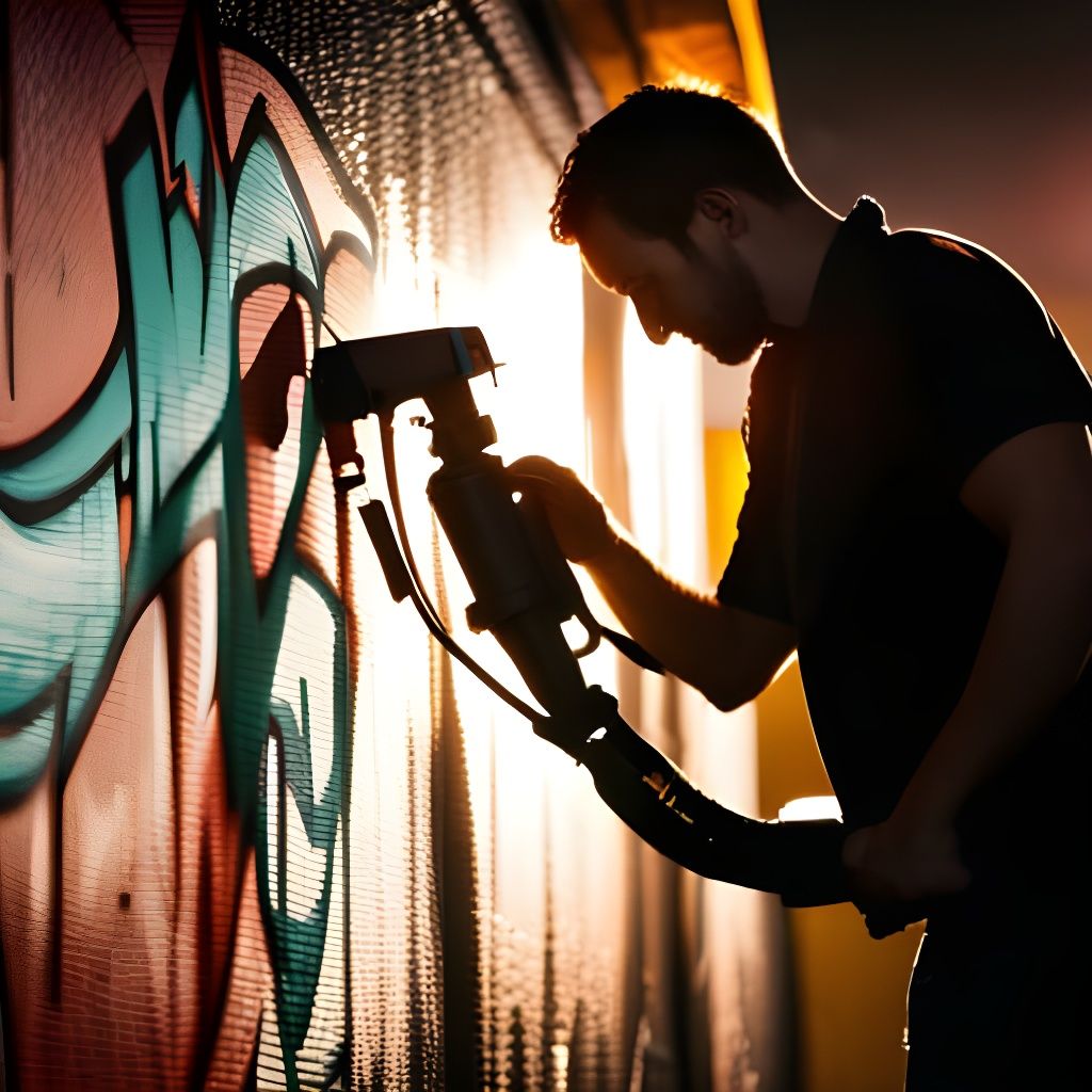Dramatic Graffiti Art in Hyperrealistic Style