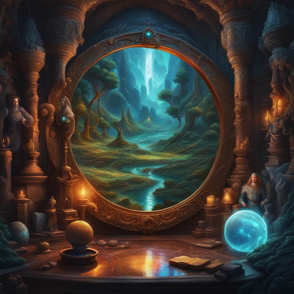 Priest in Wilderness: Holographic Astral Illustration