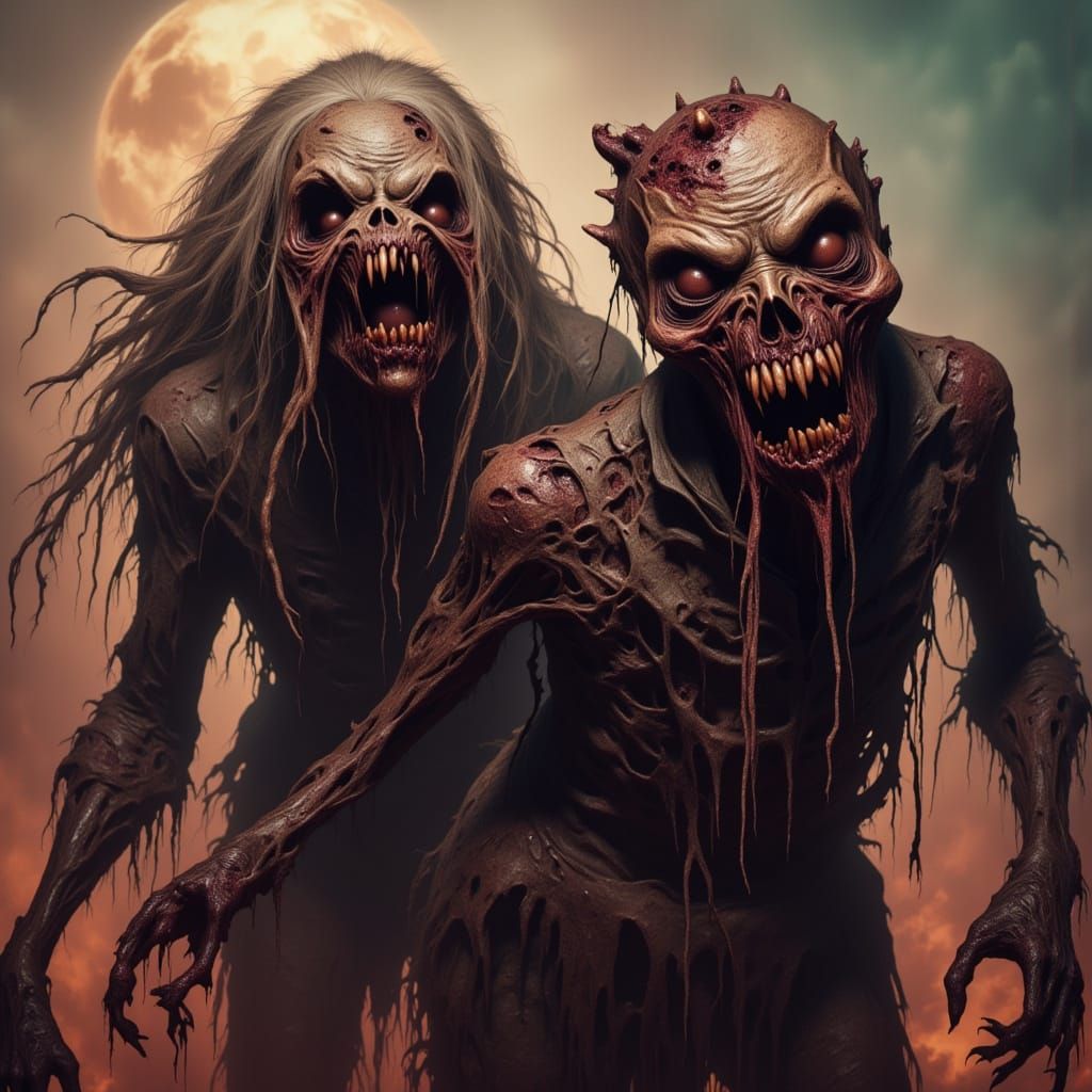 Rotting Zombies in Victorian Nightmare Style