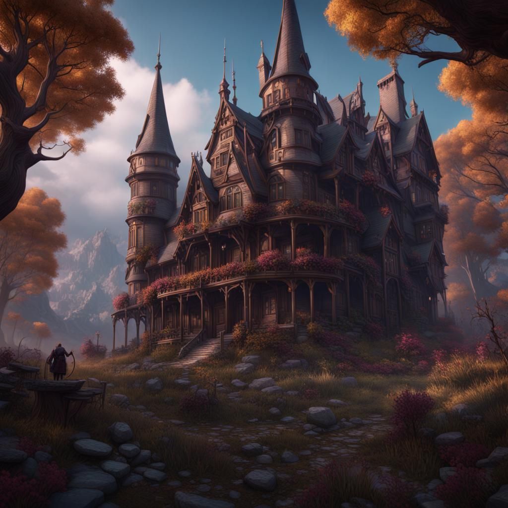 Detailed Matte Painting of William Afton in 8K