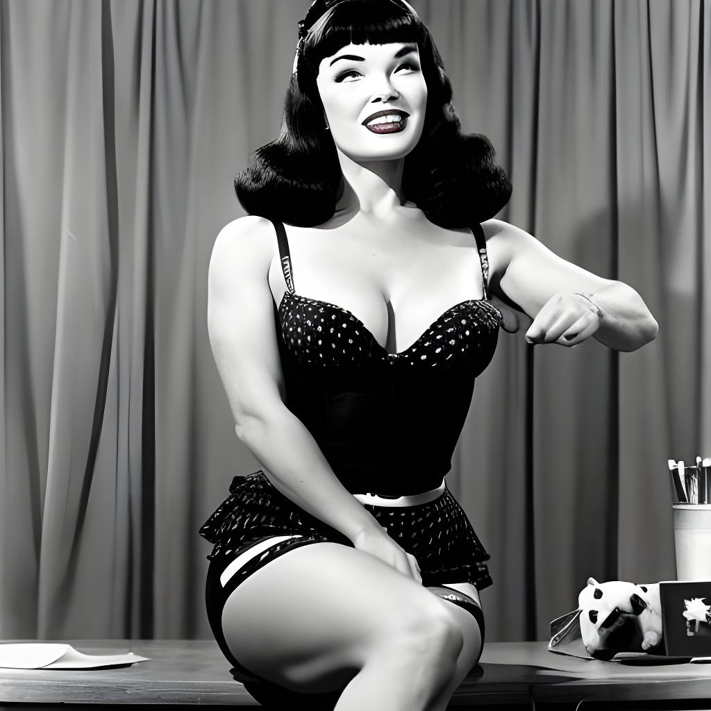Bettie Page in Love: An AI Interpretation
