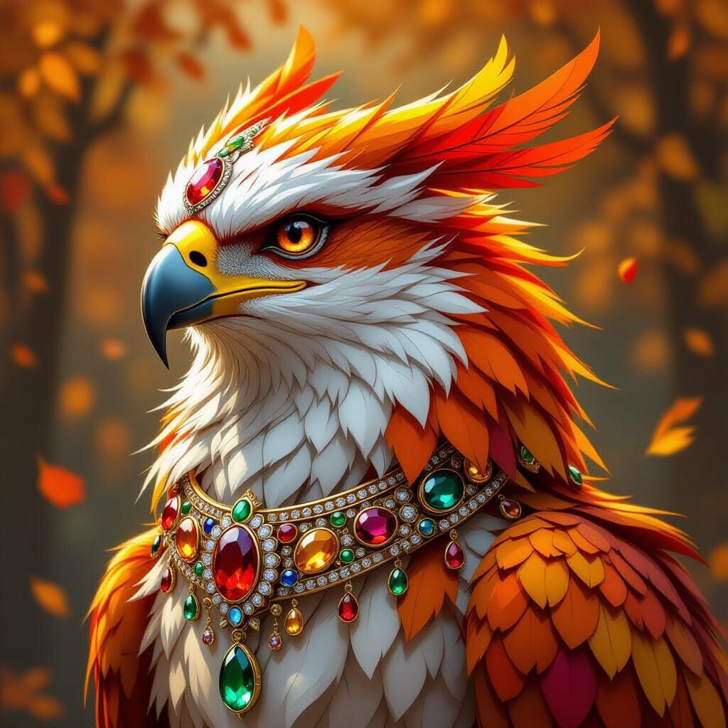 Majestic Gryphon in Autumnal Colors