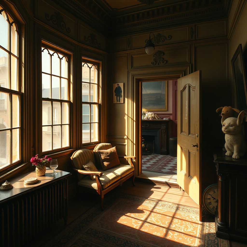 Victorian Apartment in San Francisco Sunlight