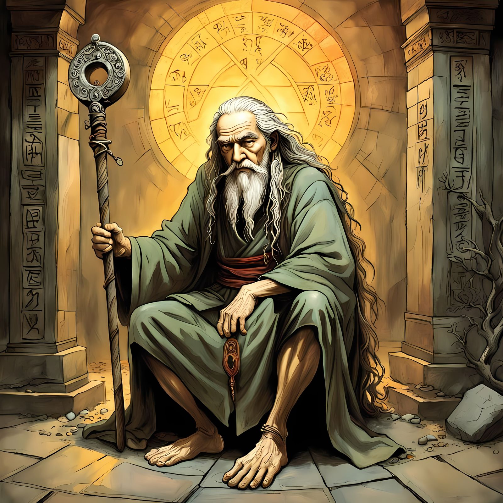Wisdom Keeper in Ancient Ruins