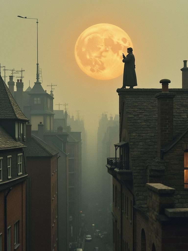 City Rooftops in Atmospheric Perspective