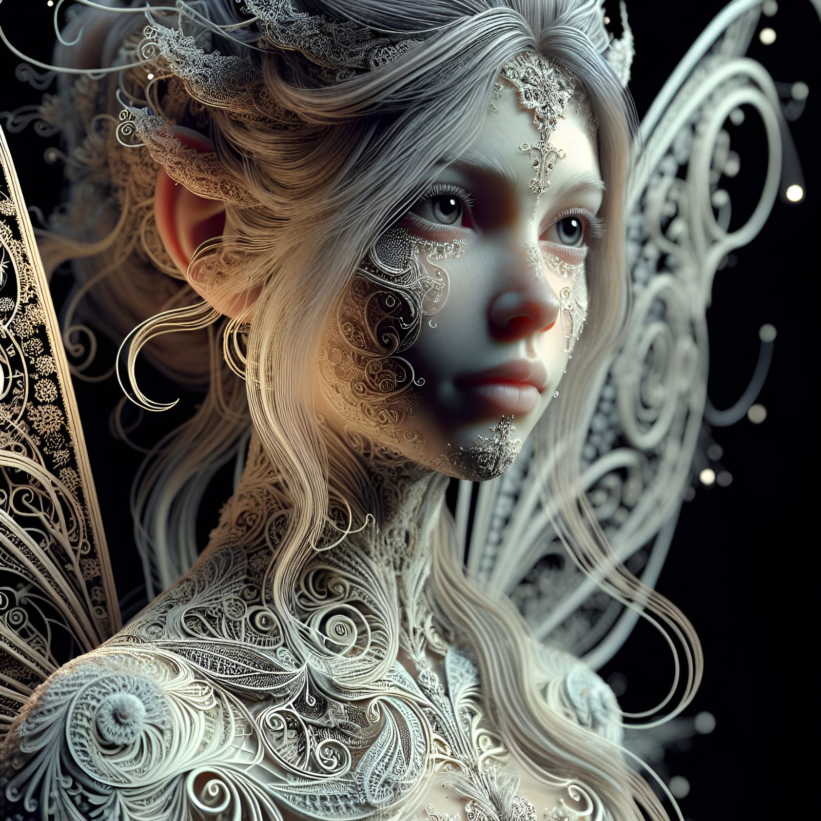 Fairy, woman, portrait, head and shoulders, Amy Brown, hyper...