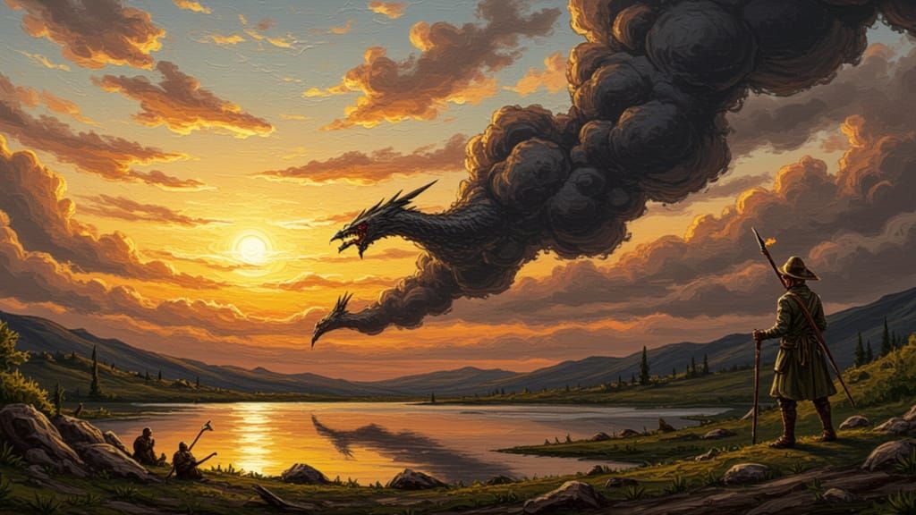 Chaotic Impasto Abstract Painting