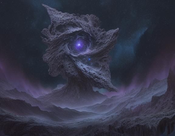 Cosmic Garden: Abstract Nebulas and Stars