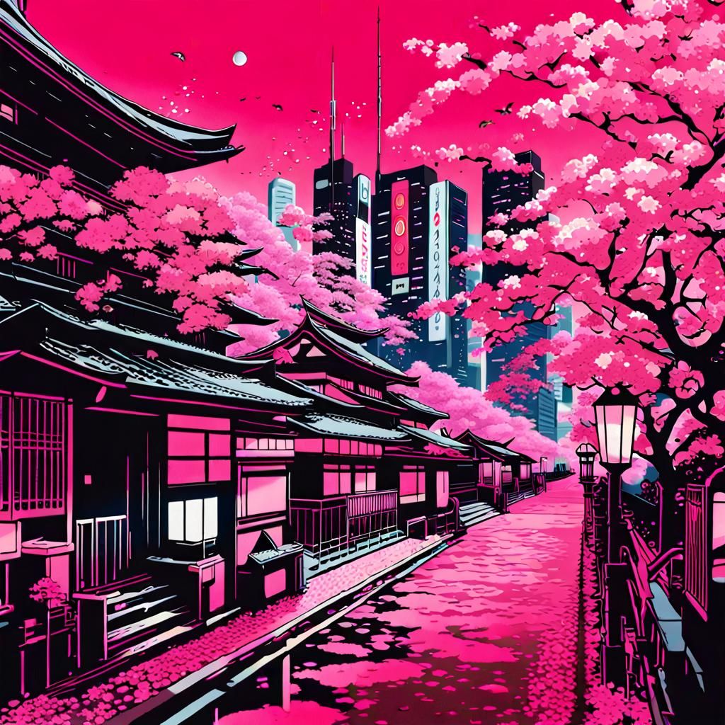 Neo Tokyo Pop: Retro Japanese Cityscape