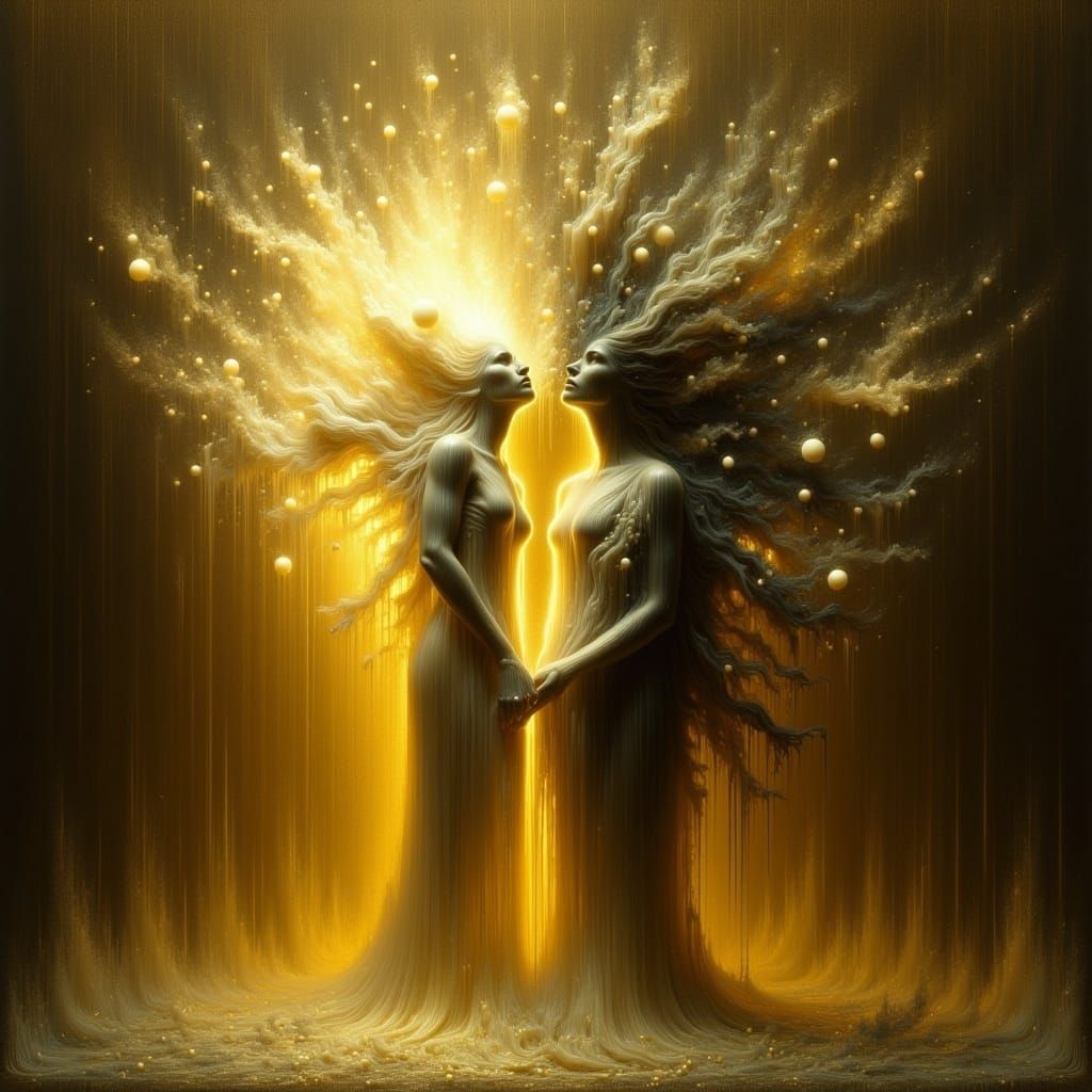 Ethereal Phantoms Merge in Dreamlike Glow