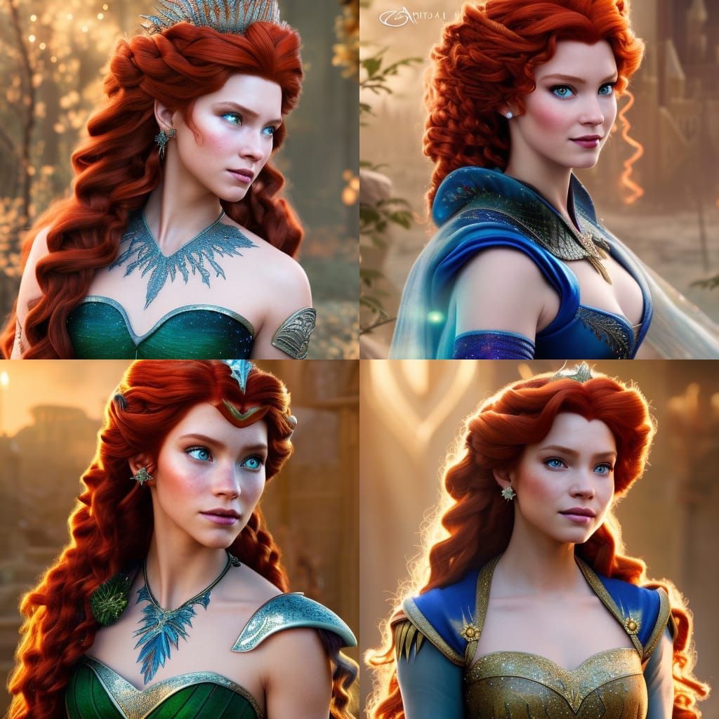 Fantasy Goddess in Ornate Armor, Digital Art