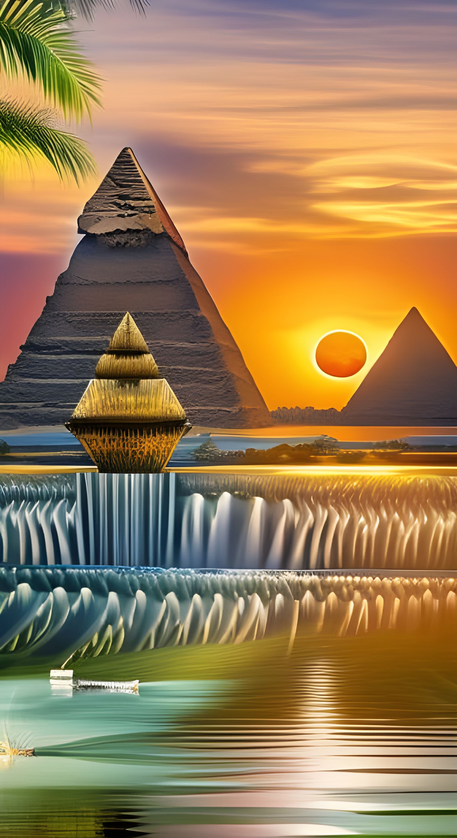 Maybe a futuristic view of Egypt