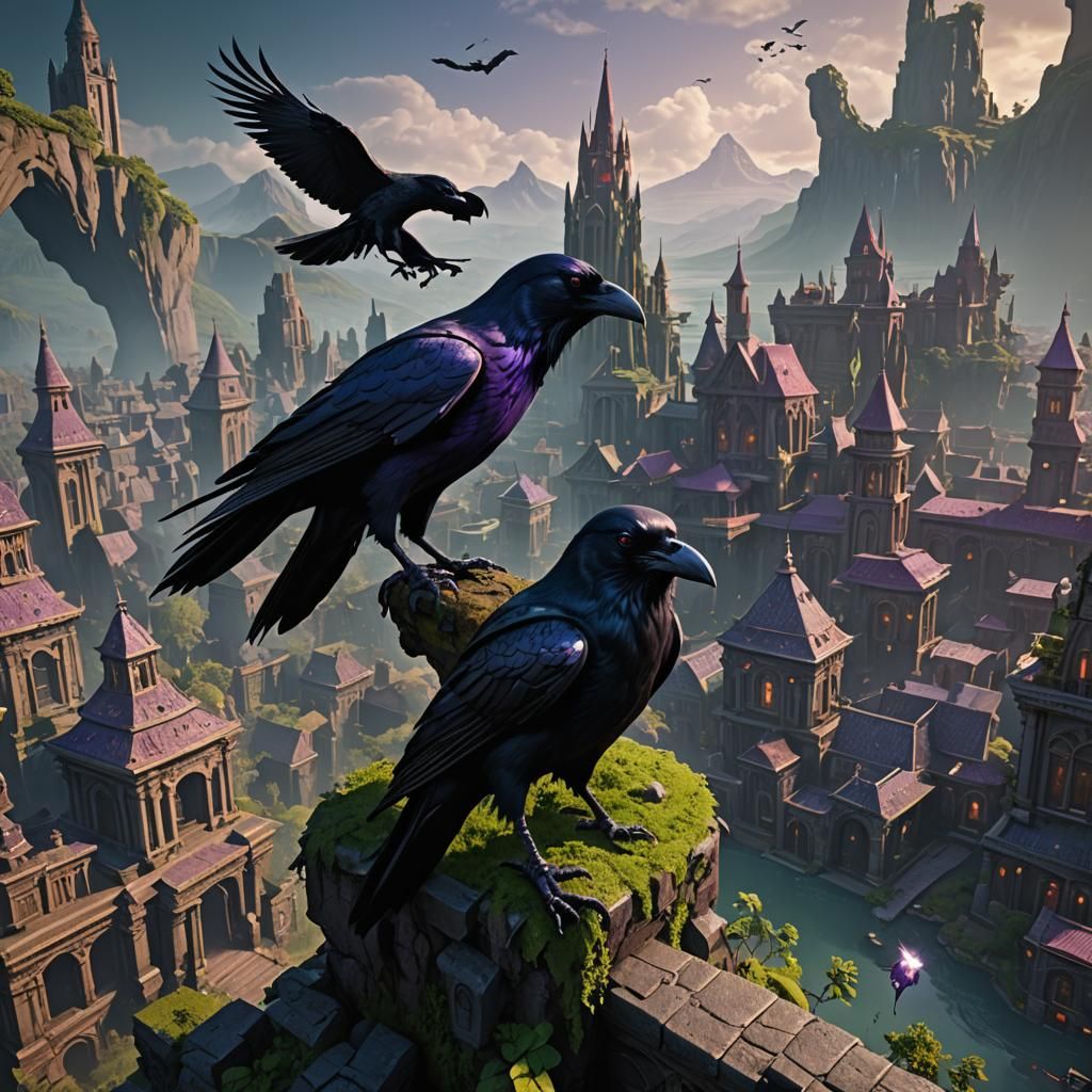 Raven and Beast Boy: Detailed Fantasy Concept Art