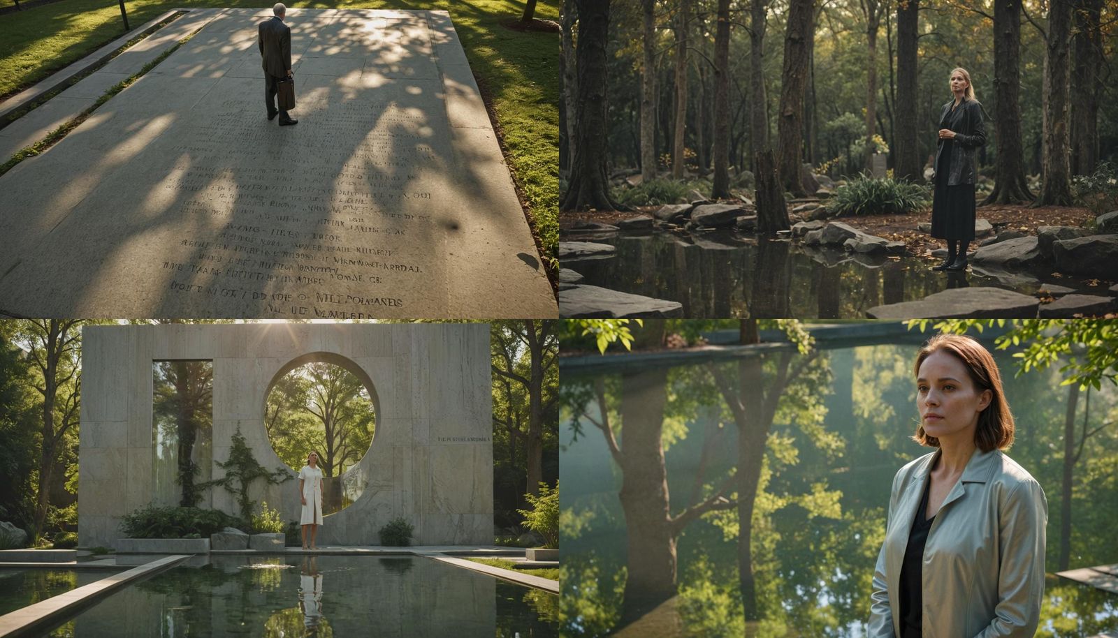 Dr. Thornton at Earth Memorial in Golden Light