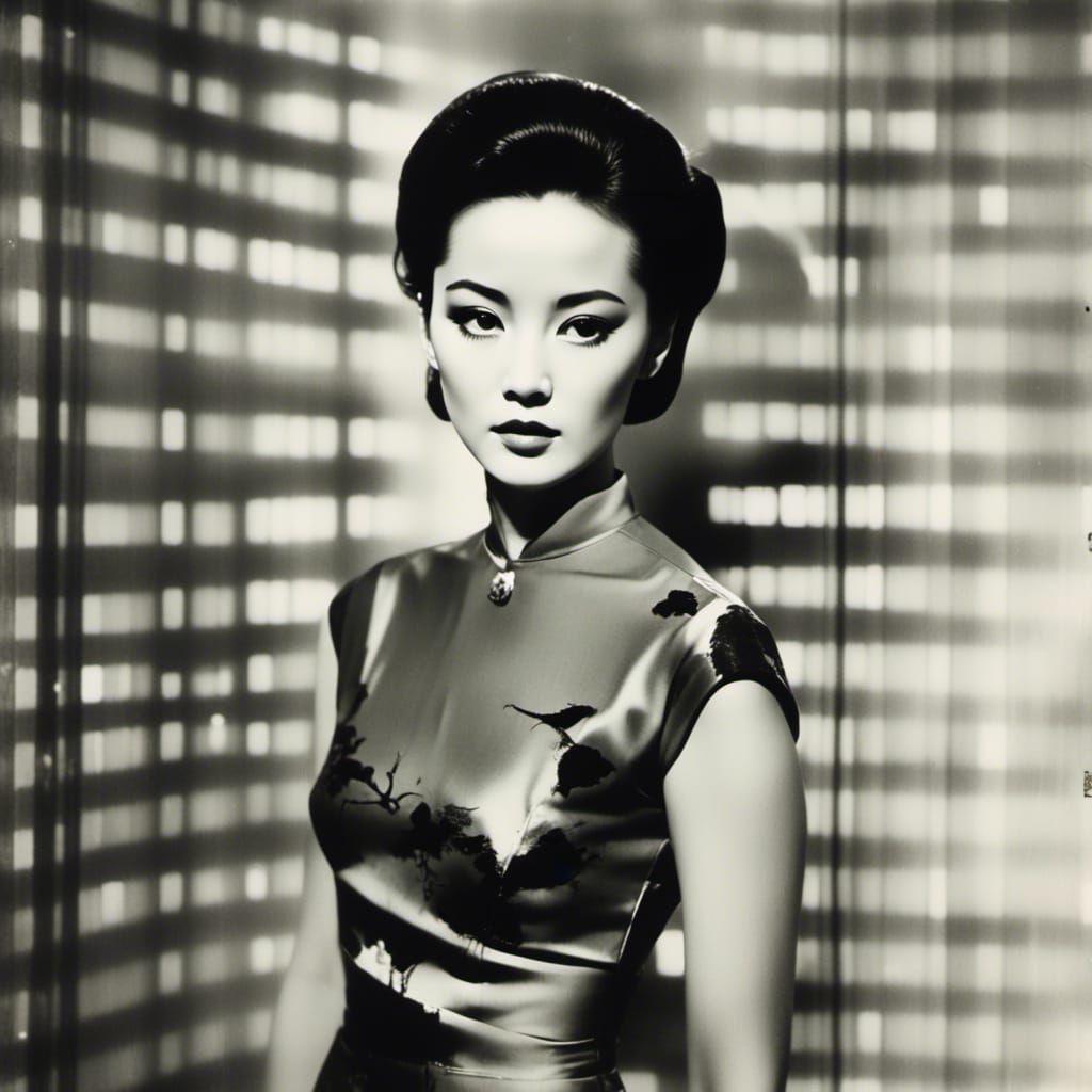 Elegant Chinese Woman in Antique Style