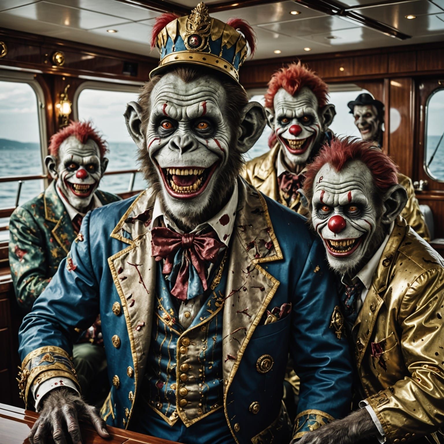 Billionaire Clowns Laugh at Hungry Family in Hyperrealistic ...