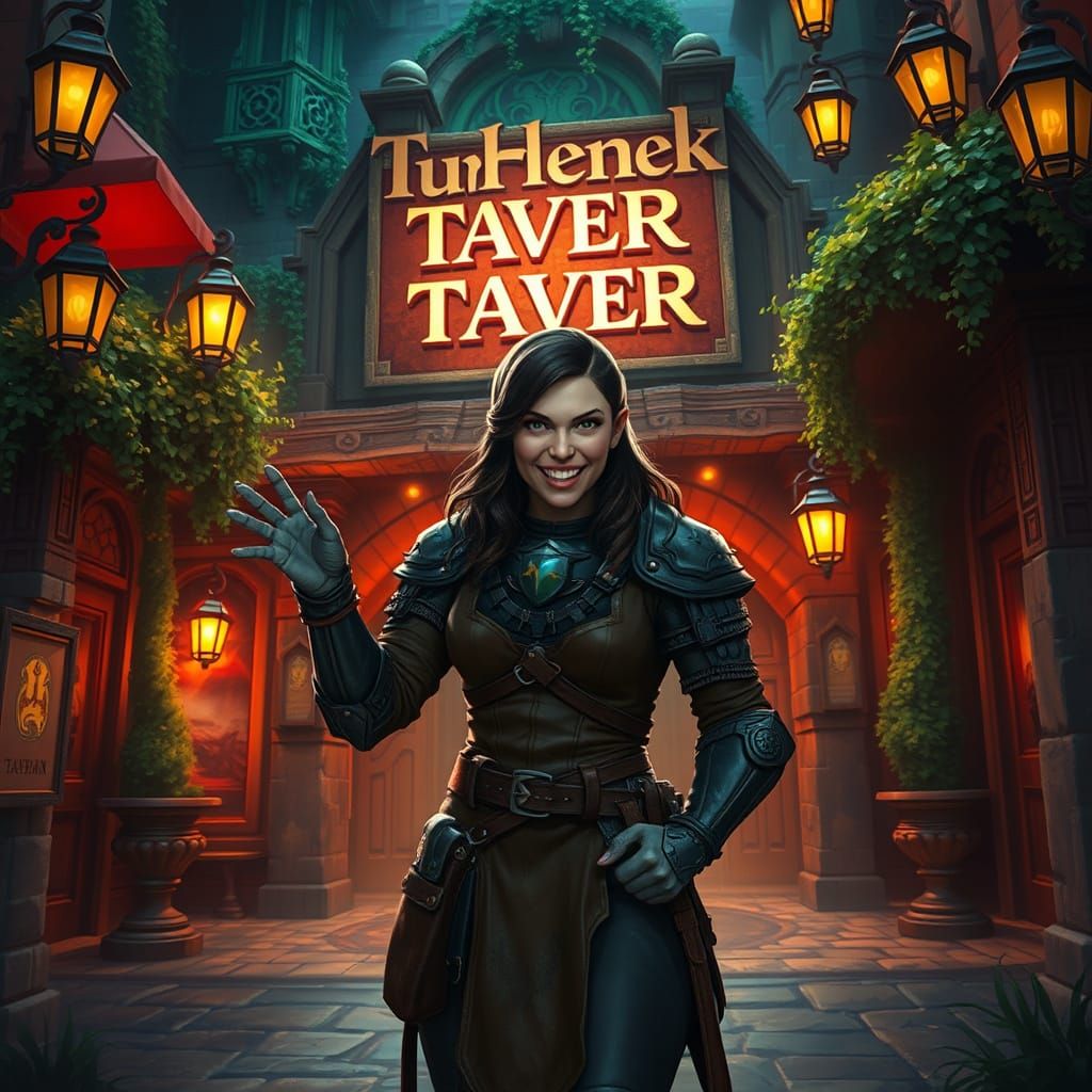 Half Orc Tavern Keeper Enchants Waterdeep Patrons