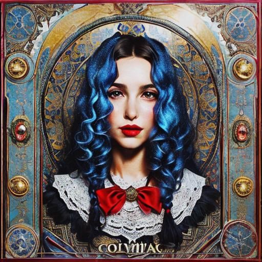 Klimt-Inspired Surreal Portrait in 3D CGI