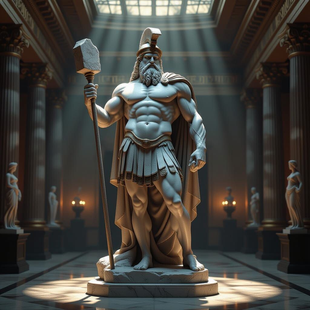 Hercules Statue in Grand Museum Hall