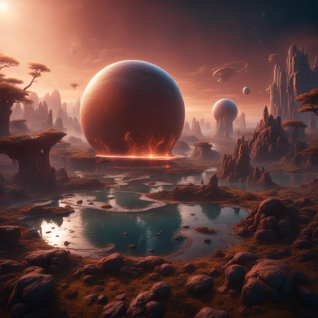 Water Harvesting Station on a Distant Planet