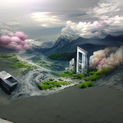 Evocative Liminal Space in Detailed Matte Style