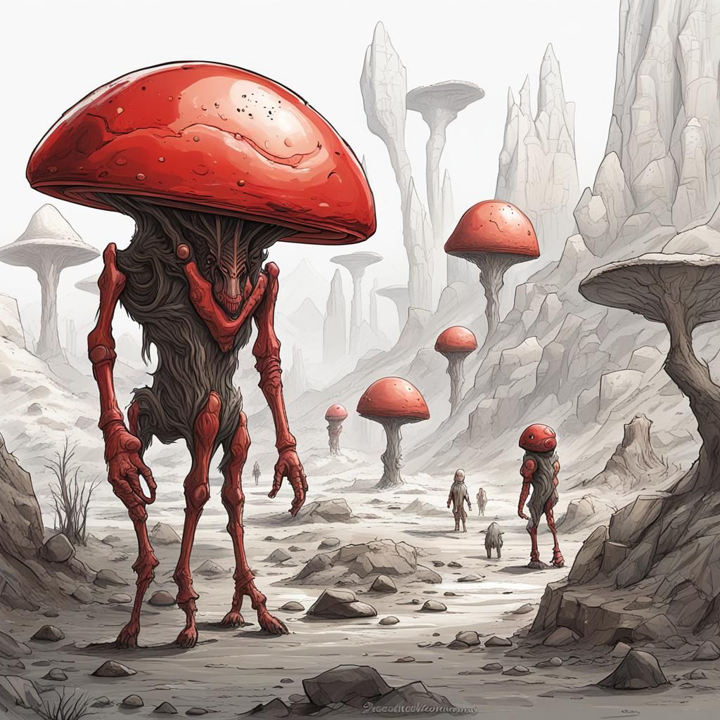 Alien Exoplanet: Speculative Xenoevolution Concept Art