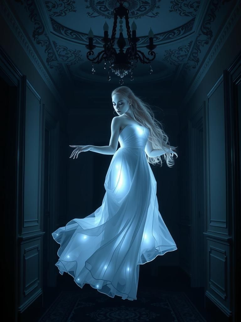 Spectral Lady in White