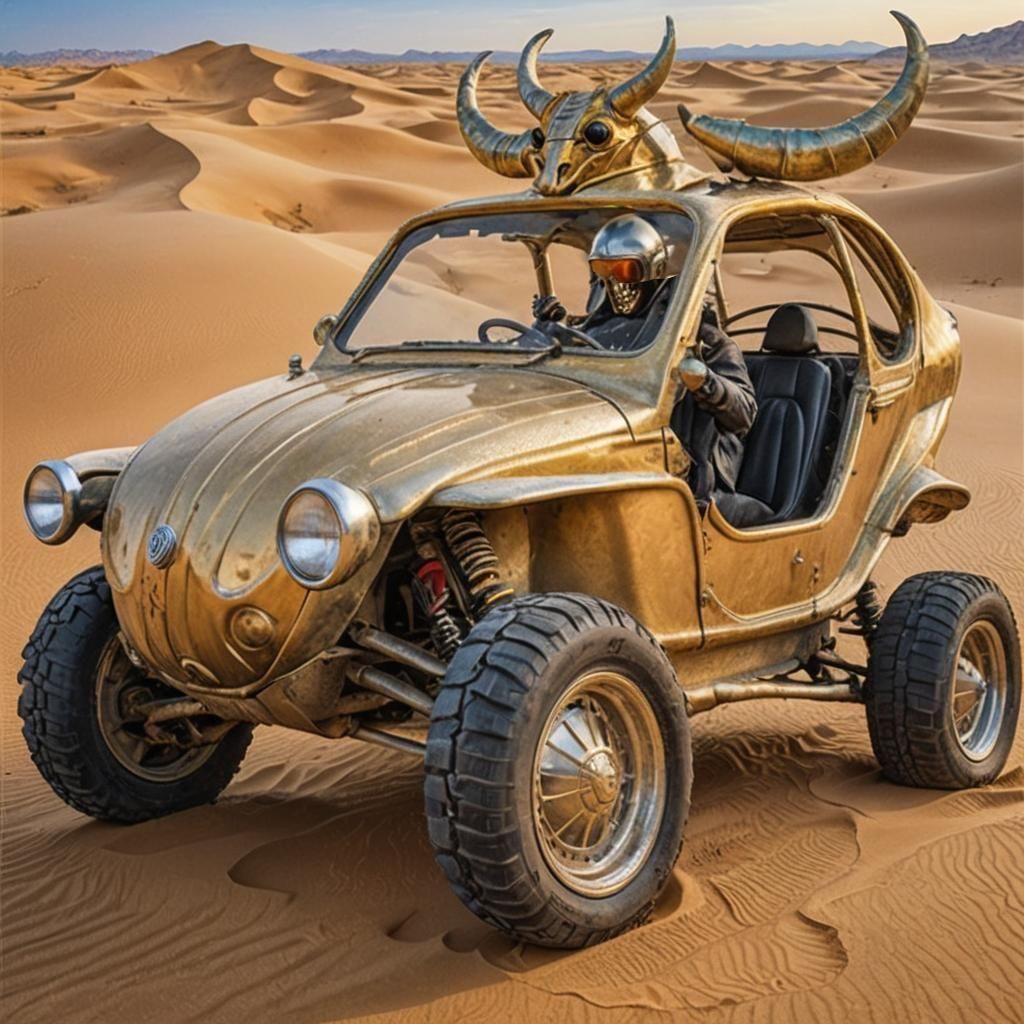 Surreal Volkswagen Golden Dune Buggy