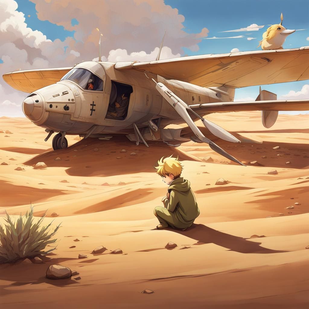 Little Prince in Sahara: Anime Art