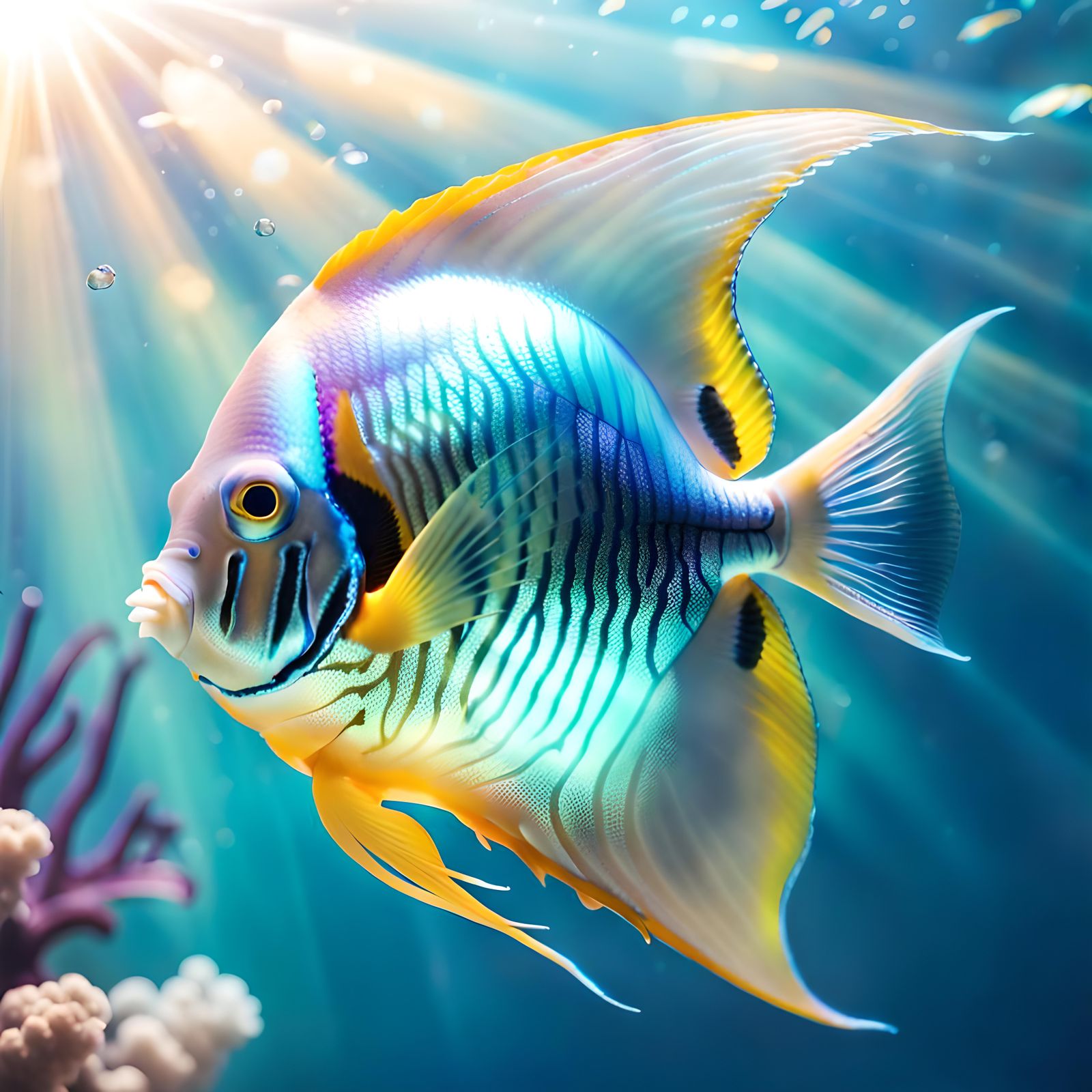 Stunning iridescent tropical fish π