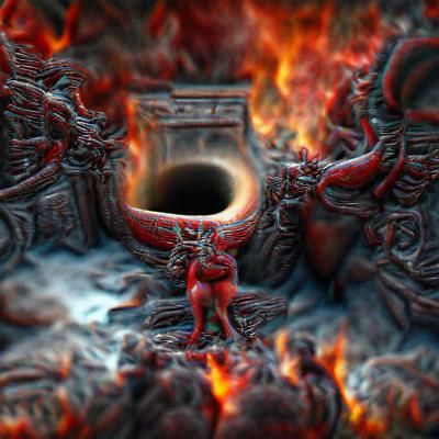 Fiery Portal to Another Dimension