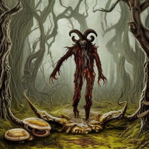 Monstrous Zombified Wheregoat in Fungal Swamp