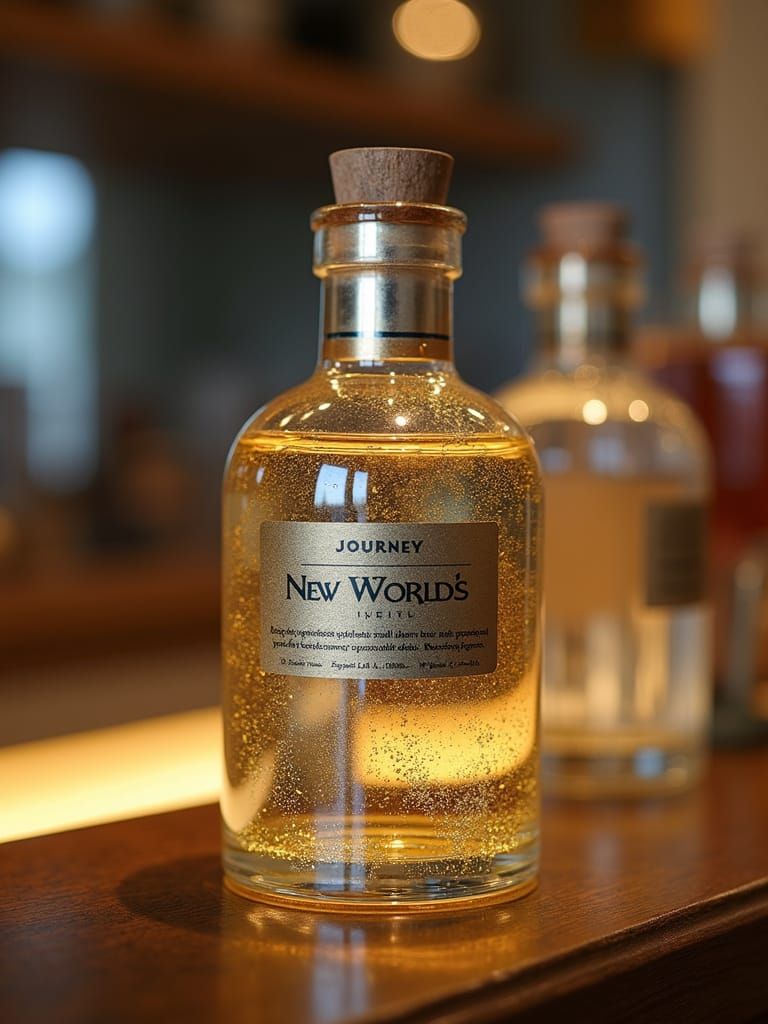 Silver Potion in Elegant Studio Lighting