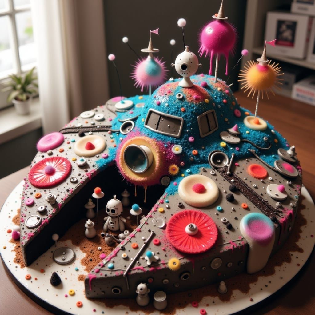 Starship Cake: A Galactic Confectionery Masterpiece