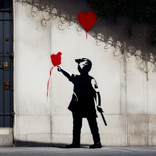 Shadows of Dissent: Street Art Protest