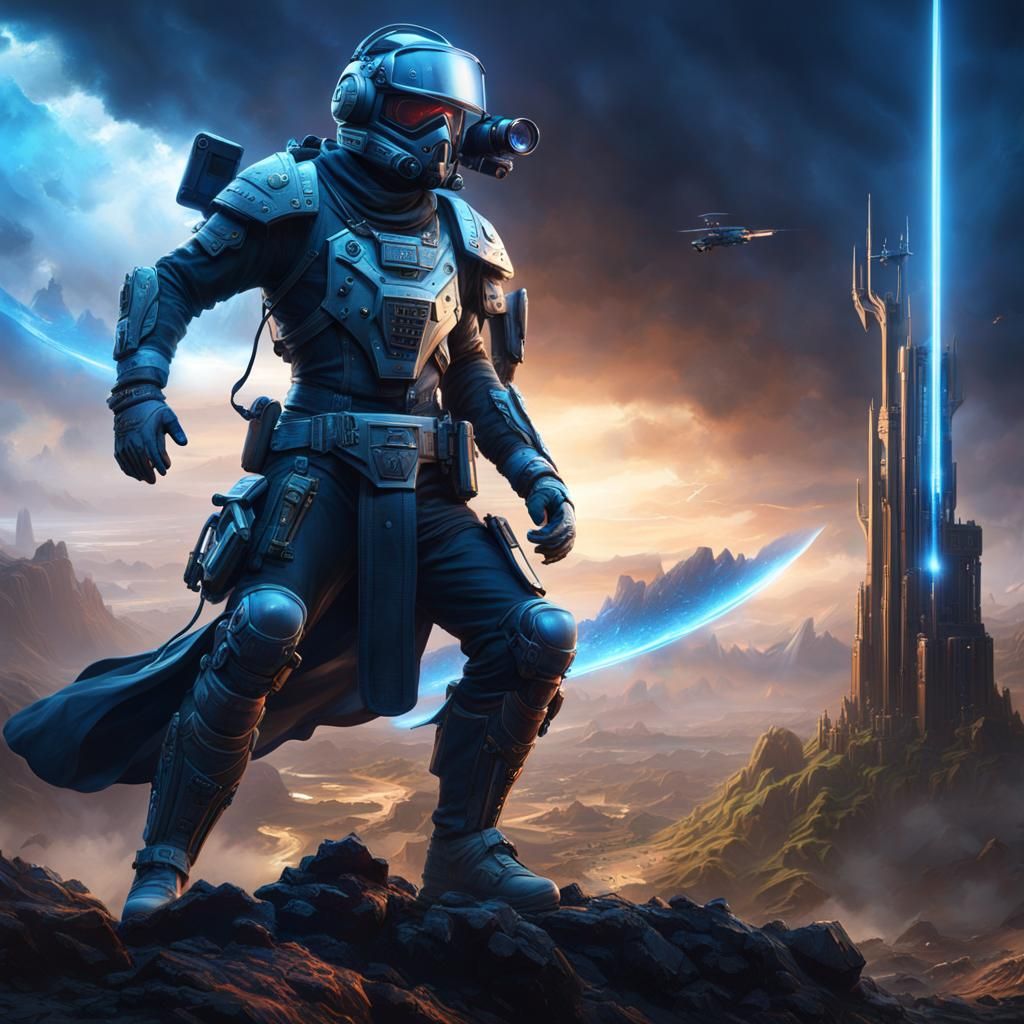 Detailed Matte Painting with Military Radio