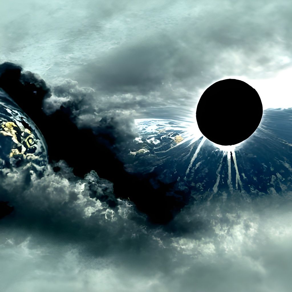 Black Sun Eclipsing Earth