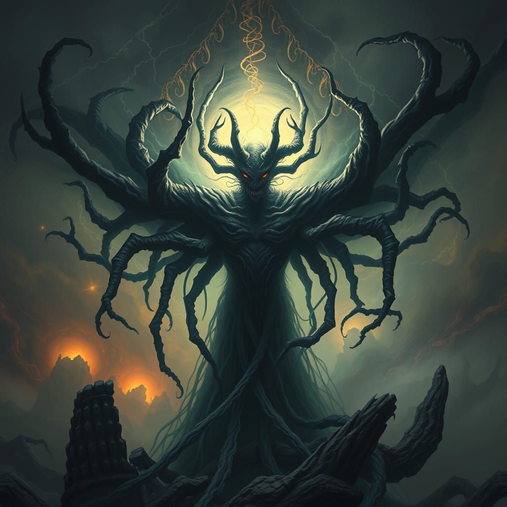 you stand before the demon, unsure of your fate