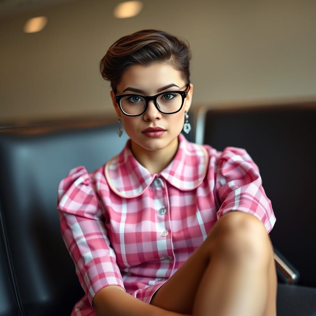 Androgynous Professional in Whimsical Fashion Attire