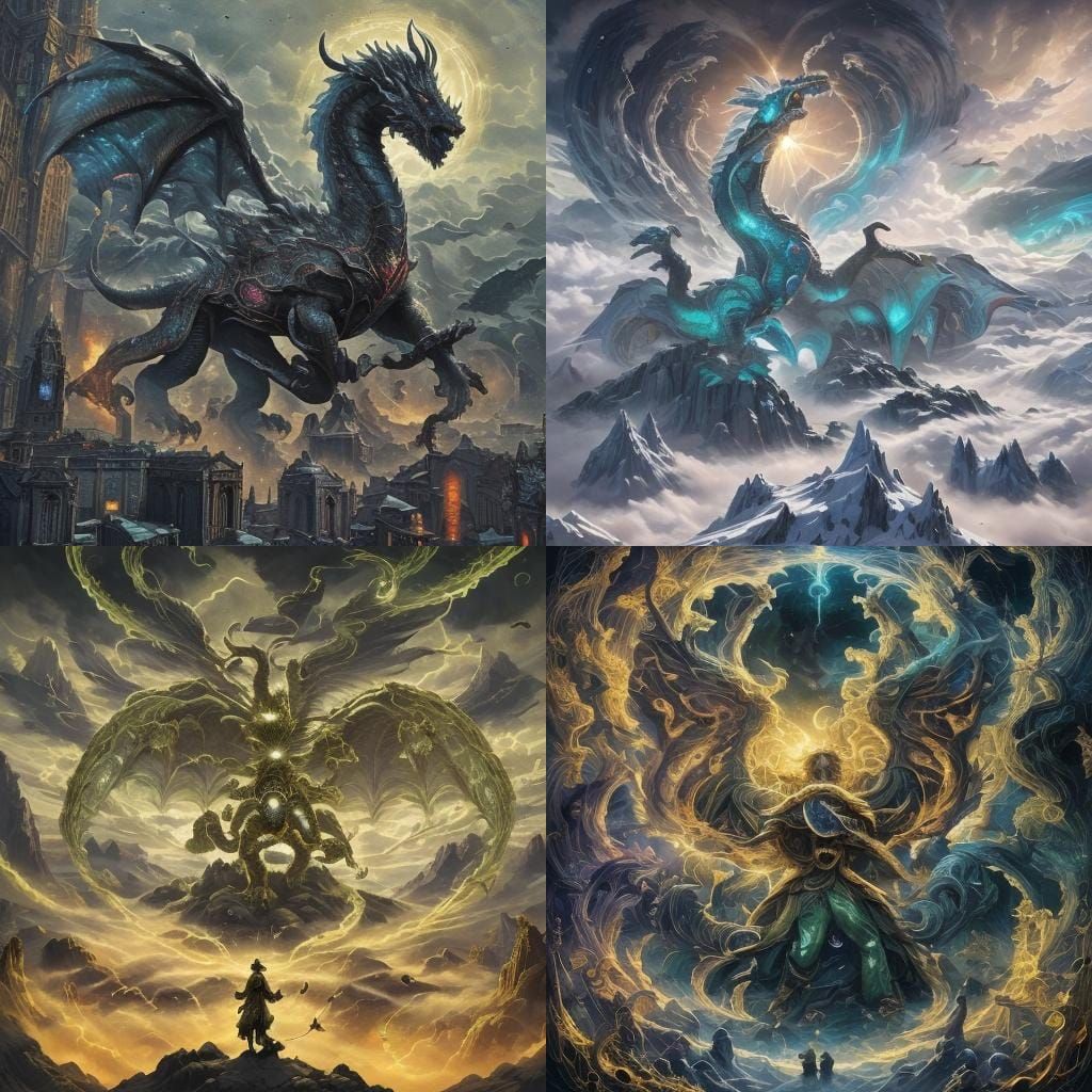 Epic Ruined Sanctuary Digital Matte Painting