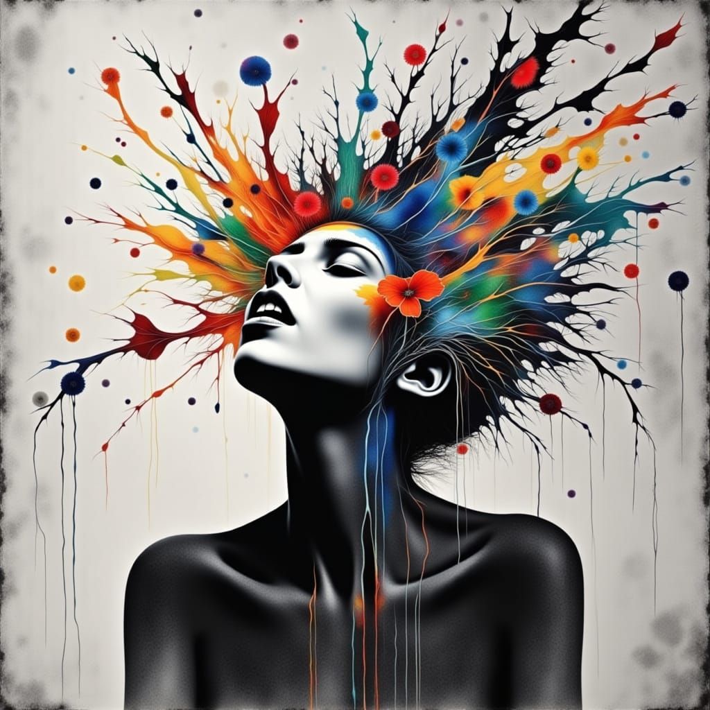 <lora:Graphite Rose 1:1.0> <lora:Not So Random 2:1.0> <lora:Flux Photogram:1.0> The silence of grey concrete makes me sc...