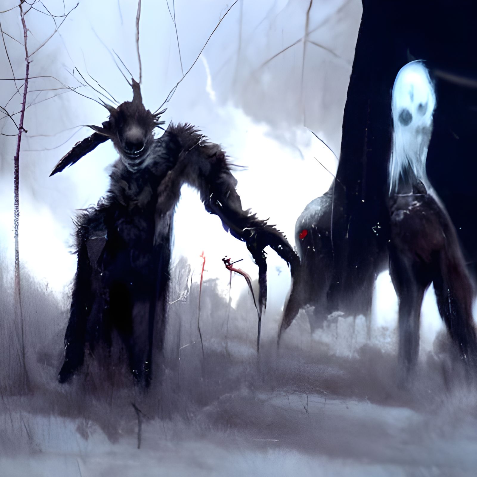 Sinister Creatures in Dark Fantasy Style