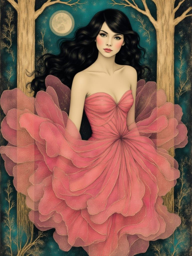 Wanda in Pink Flamingo Couture Decrying Wut? in Surreal Retr...